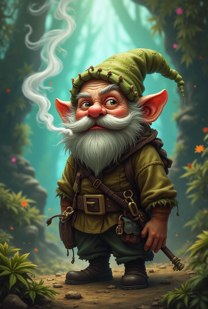 Crazy weed smoking dwarf
