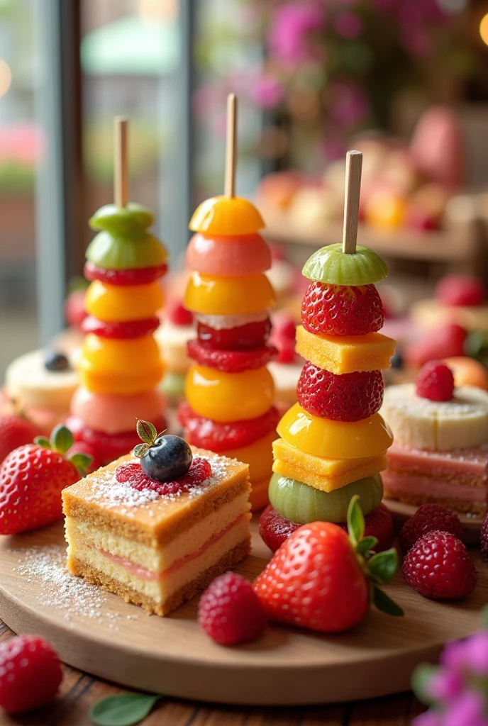 Discover a world of flavors at Sweet Moments, A variety of irresistible fruit and sweet skewers that will make any occasion a special moment