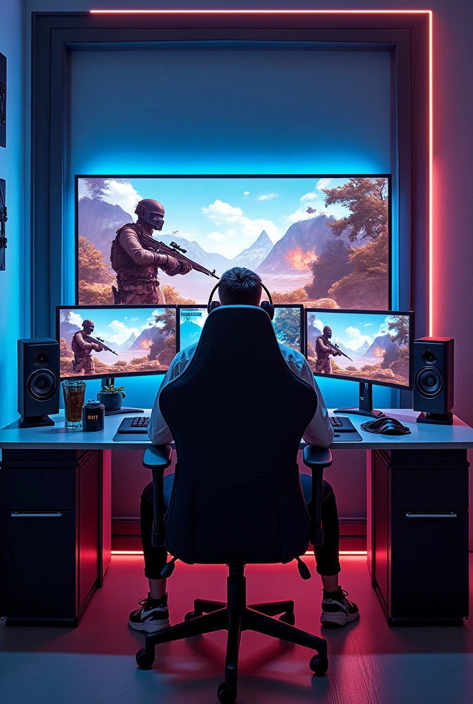 Free fire  vip Gaming setup asets background  image 



