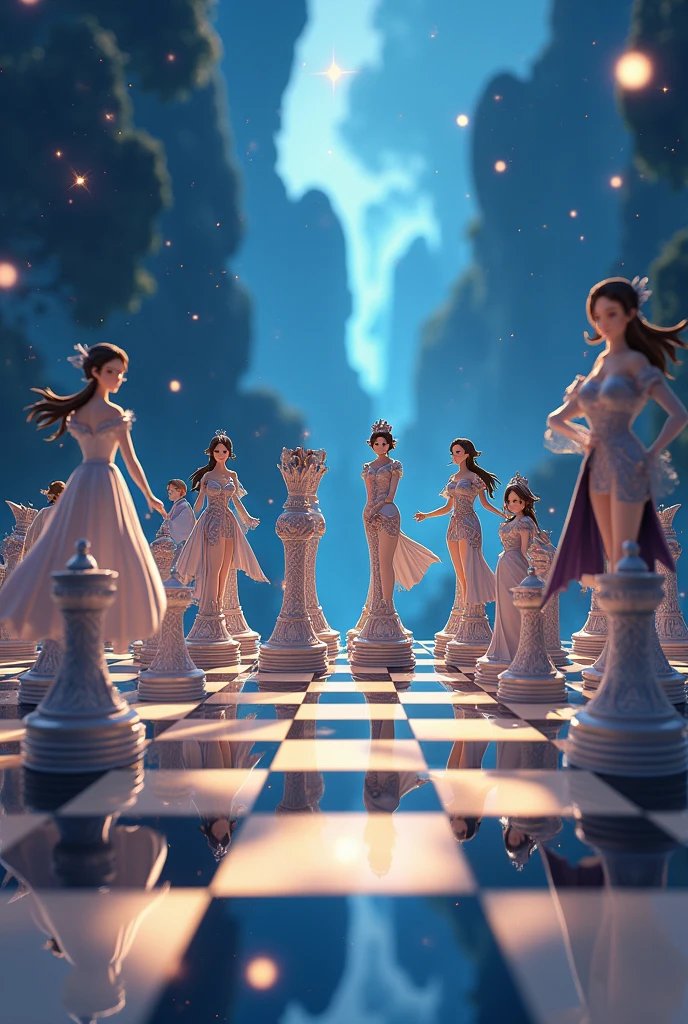Anime Chess Men Women