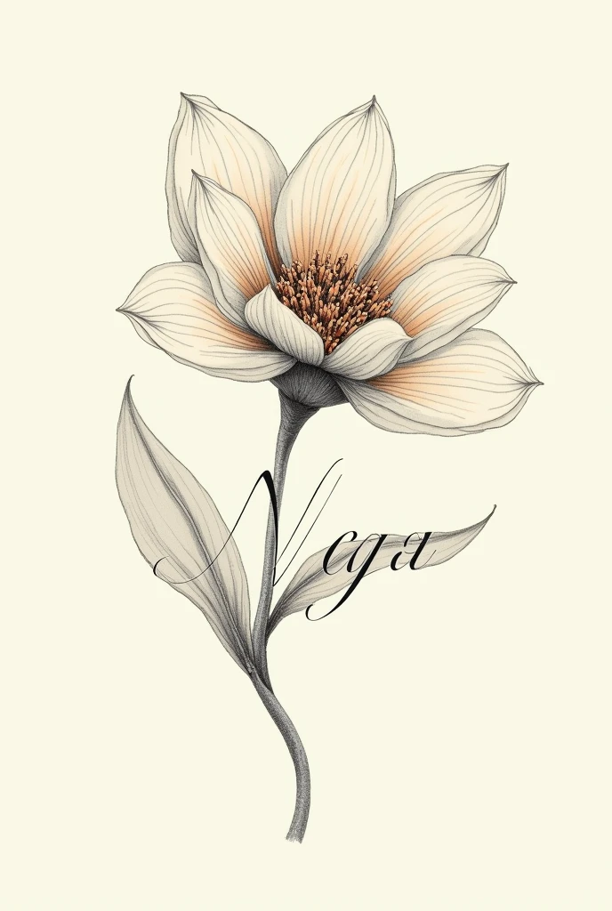 Create a Vega Dominic Johan signature with a fountain pen style flower
