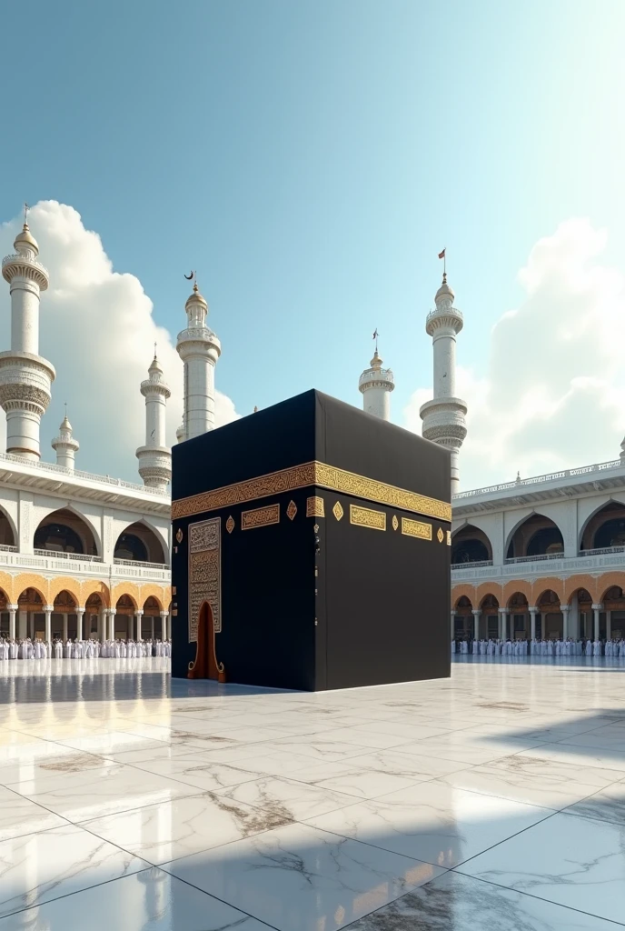 Makkah picture with ground without public for thumbnail