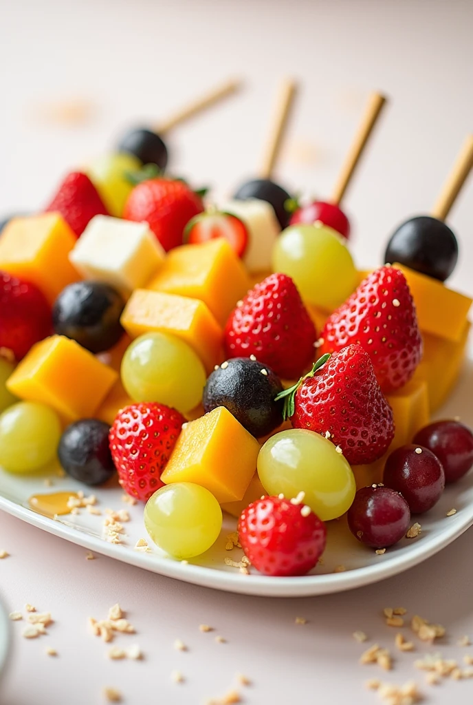 Food Flyer Discover a world of flavors at Sweet Moments, A variety of irresistible fruit and sweet skewers that will make any occasion a special moment 