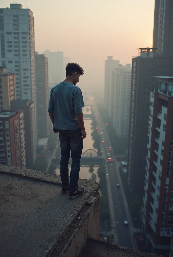 15-year-old boy to end his life by jumping off a rooftop