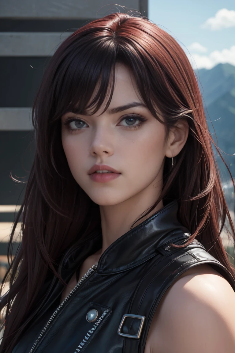 (Concept Art), masterpiece, Highest quality, Realistic, 8K RAW Photos, Tarot Card Style, Absurd iris texture, Accurate anatomy, Facing the audience, Black Hair, (Realistic:1.5) ,((Yelling))、Disheveled Hair、Alluring face、Beautiful Face、Perfect Face, 19 years old、((Kadoma Daioh))、((Yelling))、Screaming、Beautiful Boy、Mature face、Very large eyes、Wide-set eyes,A tough climb、((Close-up of face))、Three white eyes、Michael Jackson style、Sharp Eye、Very wide eyes、((マイクを握ってYelling))、Bangs hide the right eye、Black leather jacket、Leather jumpsuit、black eye、長いBlack Hair, Edge lighting,、The big stage in the background、Dark fantasy