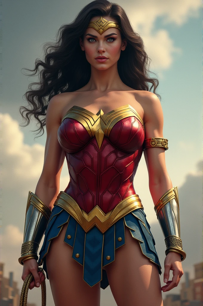 Create a wonder woman photo