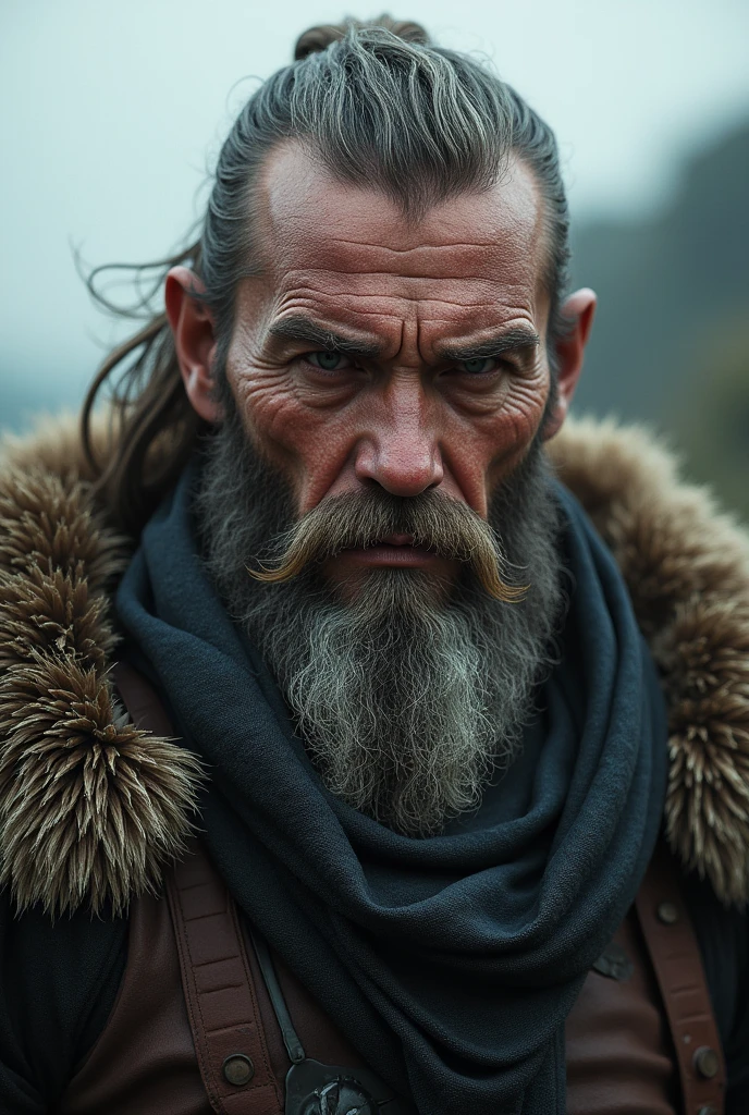 Old German face warrior