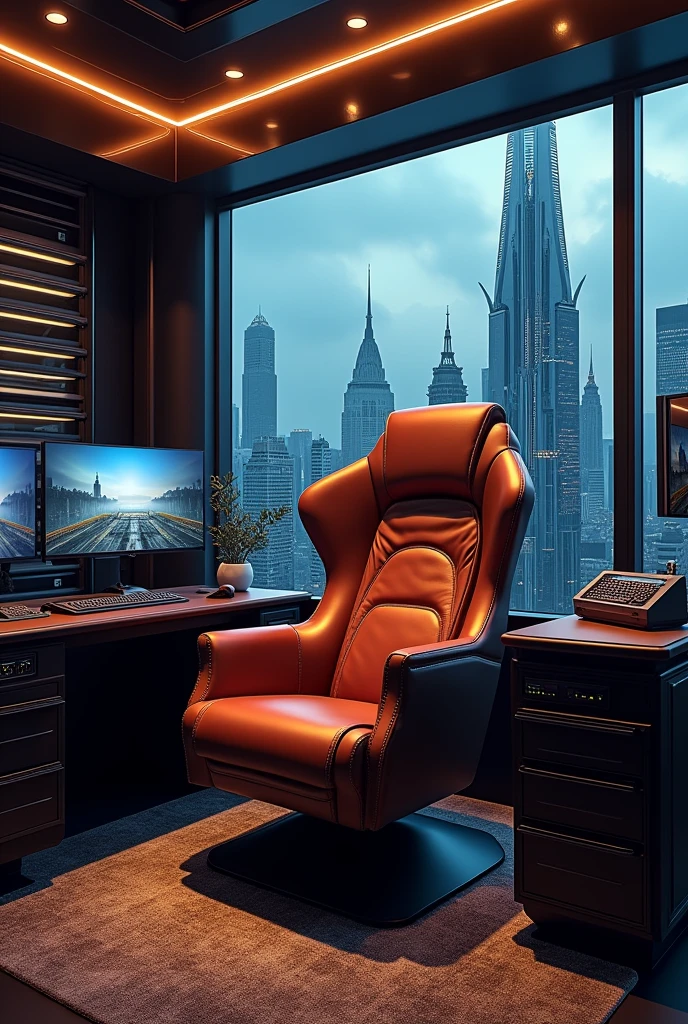 Gaming setup and vip chair 
 background photo 