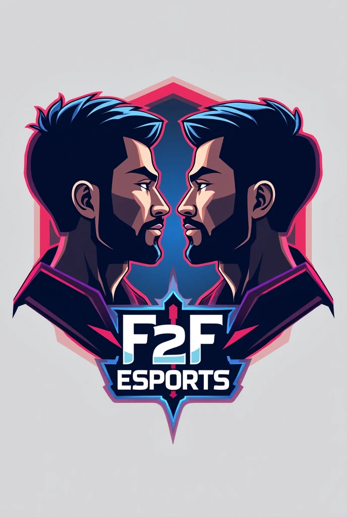 Make an esports logo titled as F2F Esports with a logo of meaning face to face