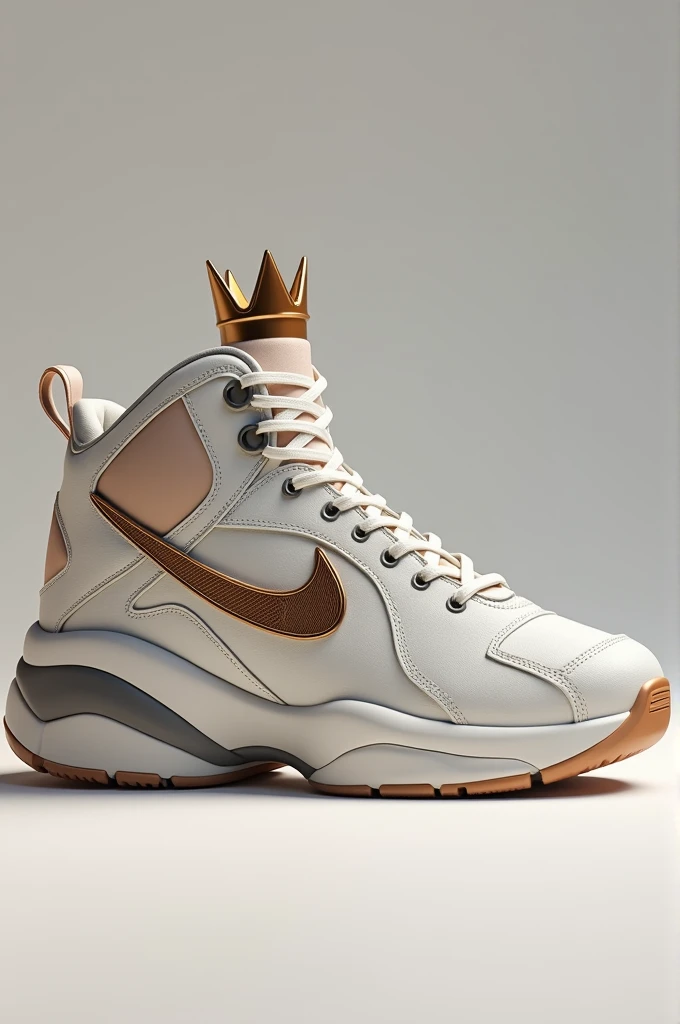 Sneaker and crown logo