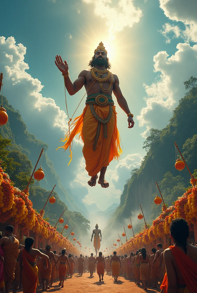 Onam season maveli comes to kerala during a
 landslide 