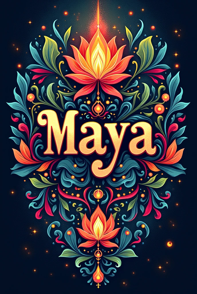 Write Maya name with emoji 