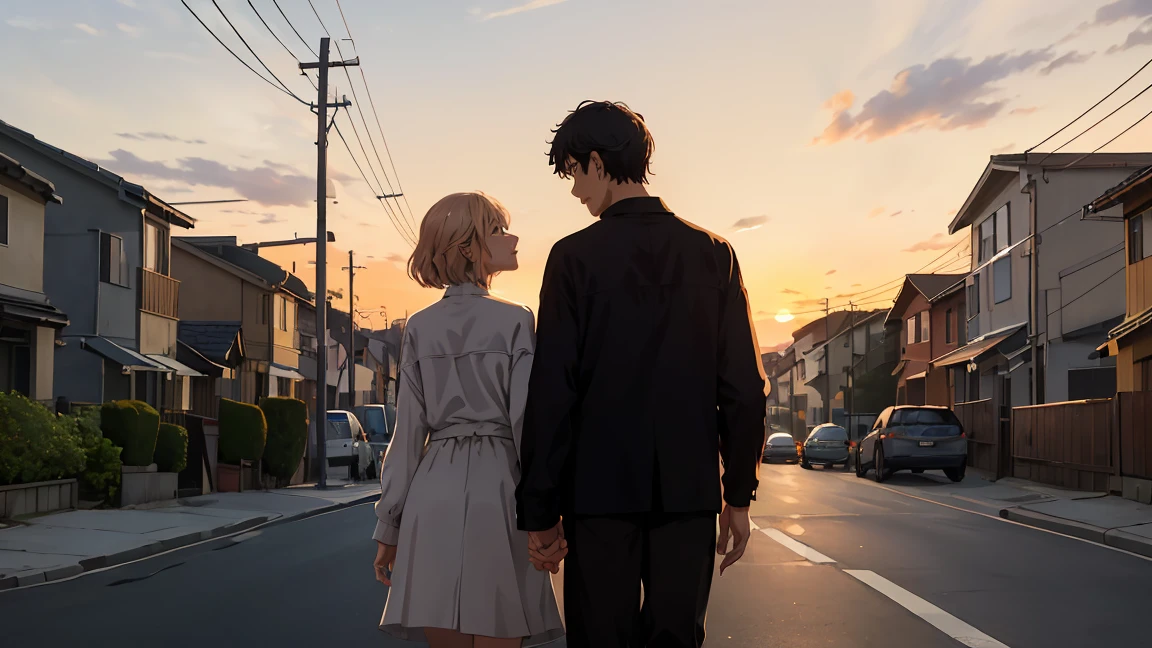 The same person walks around his neighborhood, observing and appreciating the little things: a friendly conversation with a neighbor, the aroma of freshly baked bread, the colors of the sunset.
