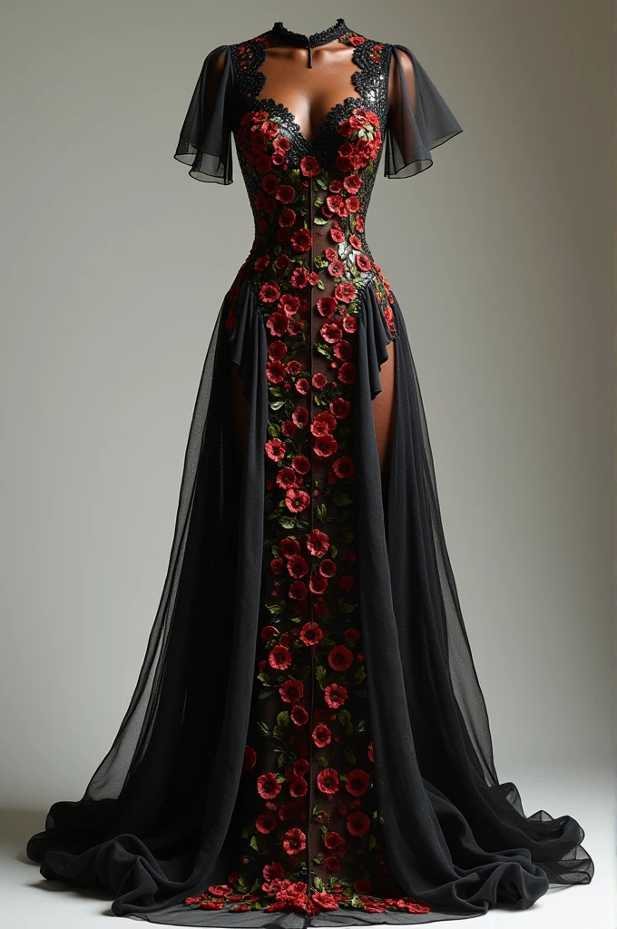 Dress inspired by the butterfly Parides proneus