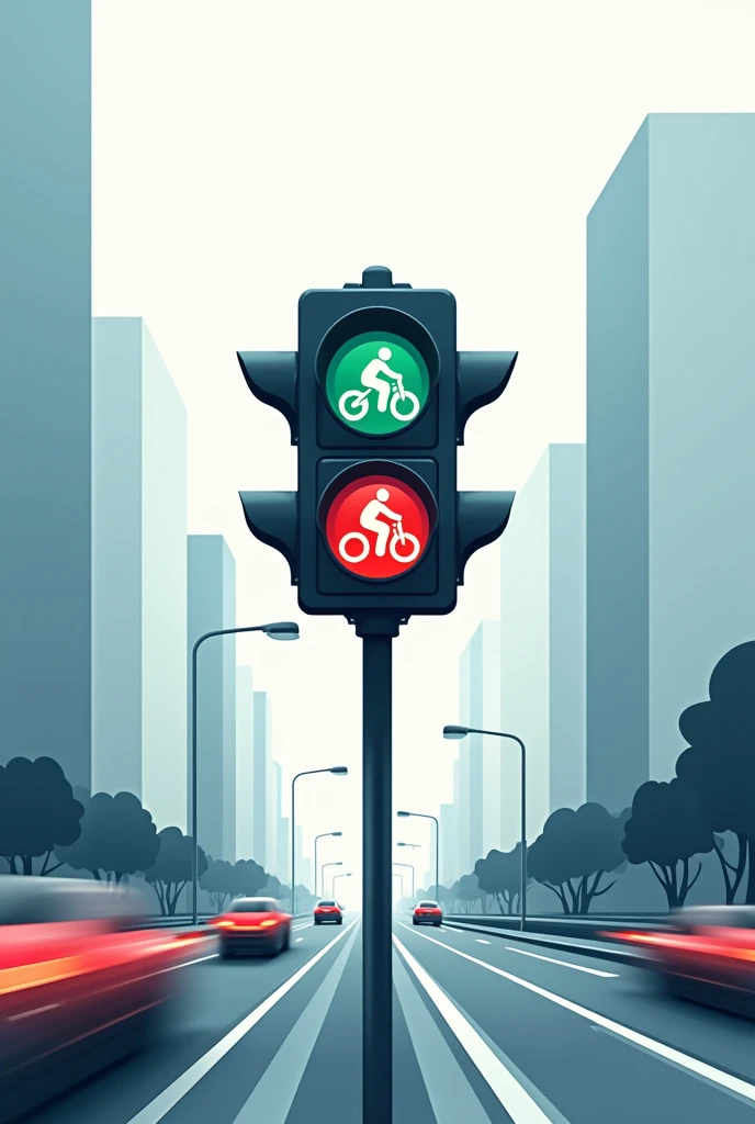 Make a logo for a company that tries to improve car and motorcycle traffic in the city through traffic light cameras in the city