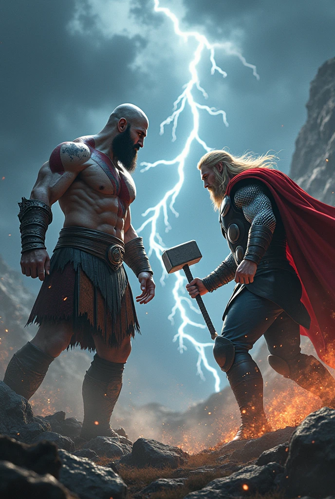 God of war Kratos defeat thor
