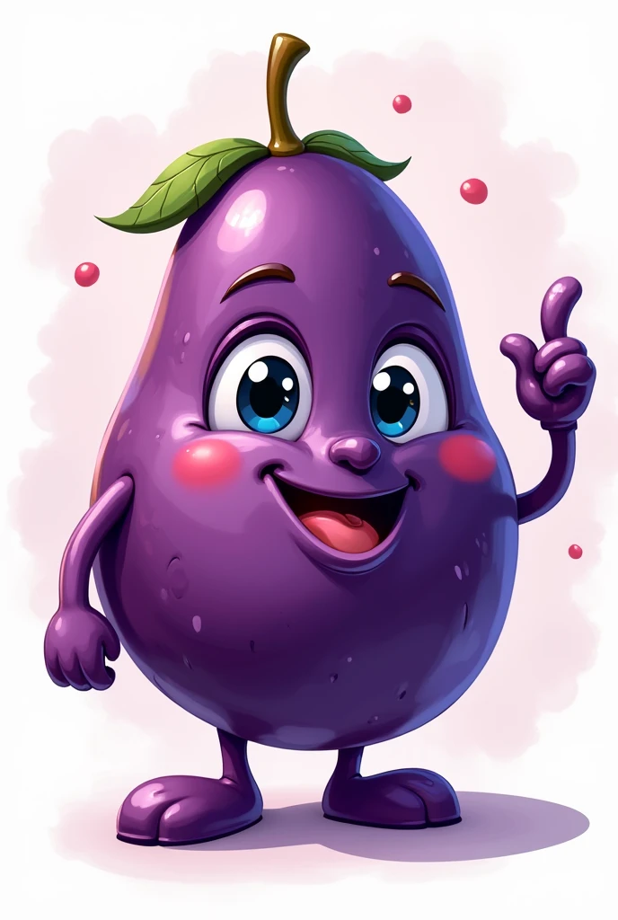 Acai mascot brand logo without background
