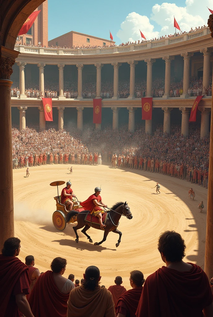Introduction of a Roman circus where it says 300 years ago