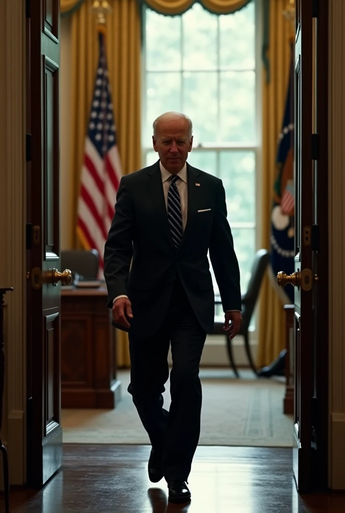 Joe Biden is leaving Oval office