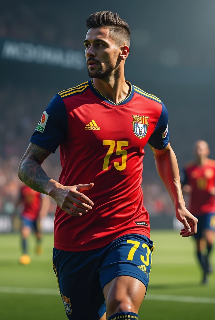 maillot de foot numero 75 floquer mcdonalds 