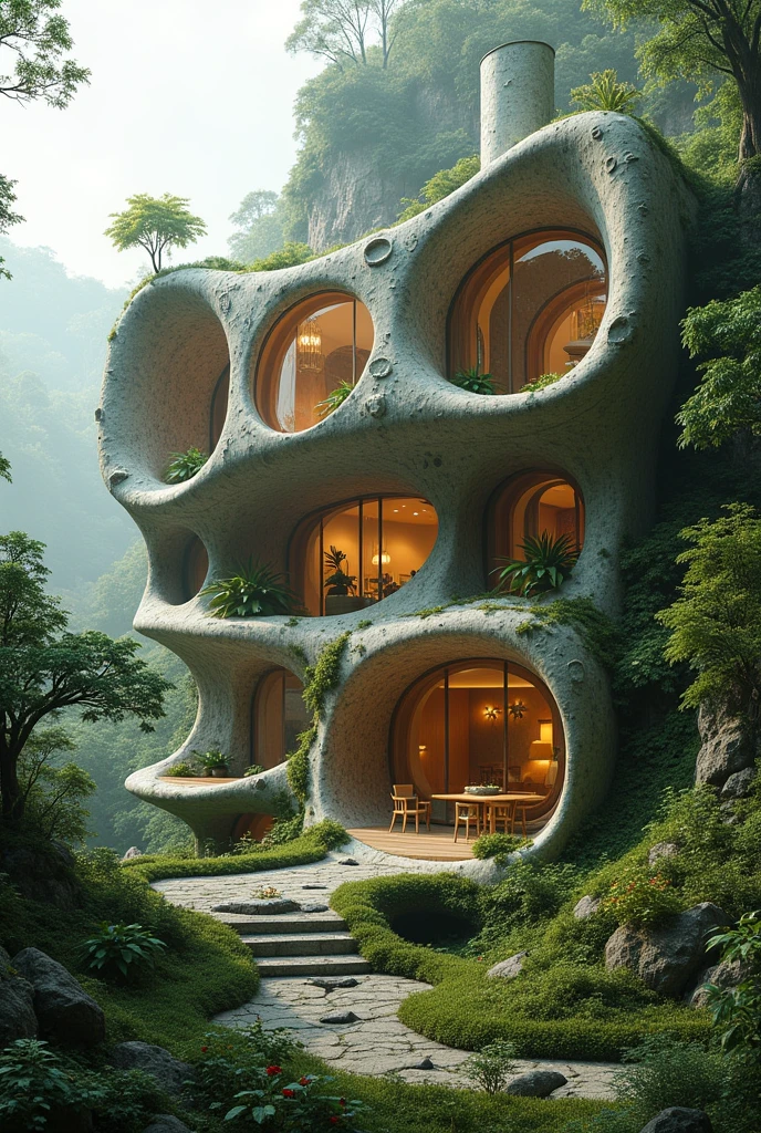 Geve me a idea or concept to draw evulotion house