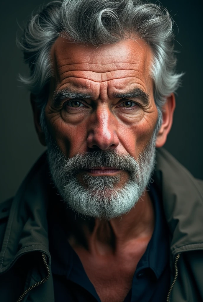 5 photos of a man