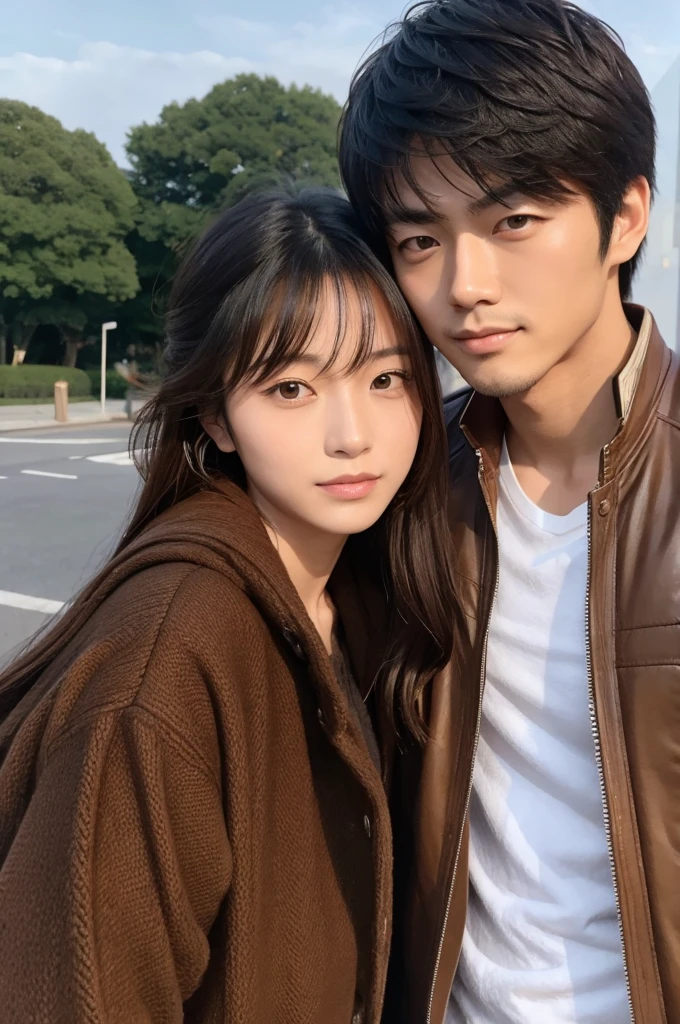 Hokuto Matsumura-style handsome man and his girlfriend