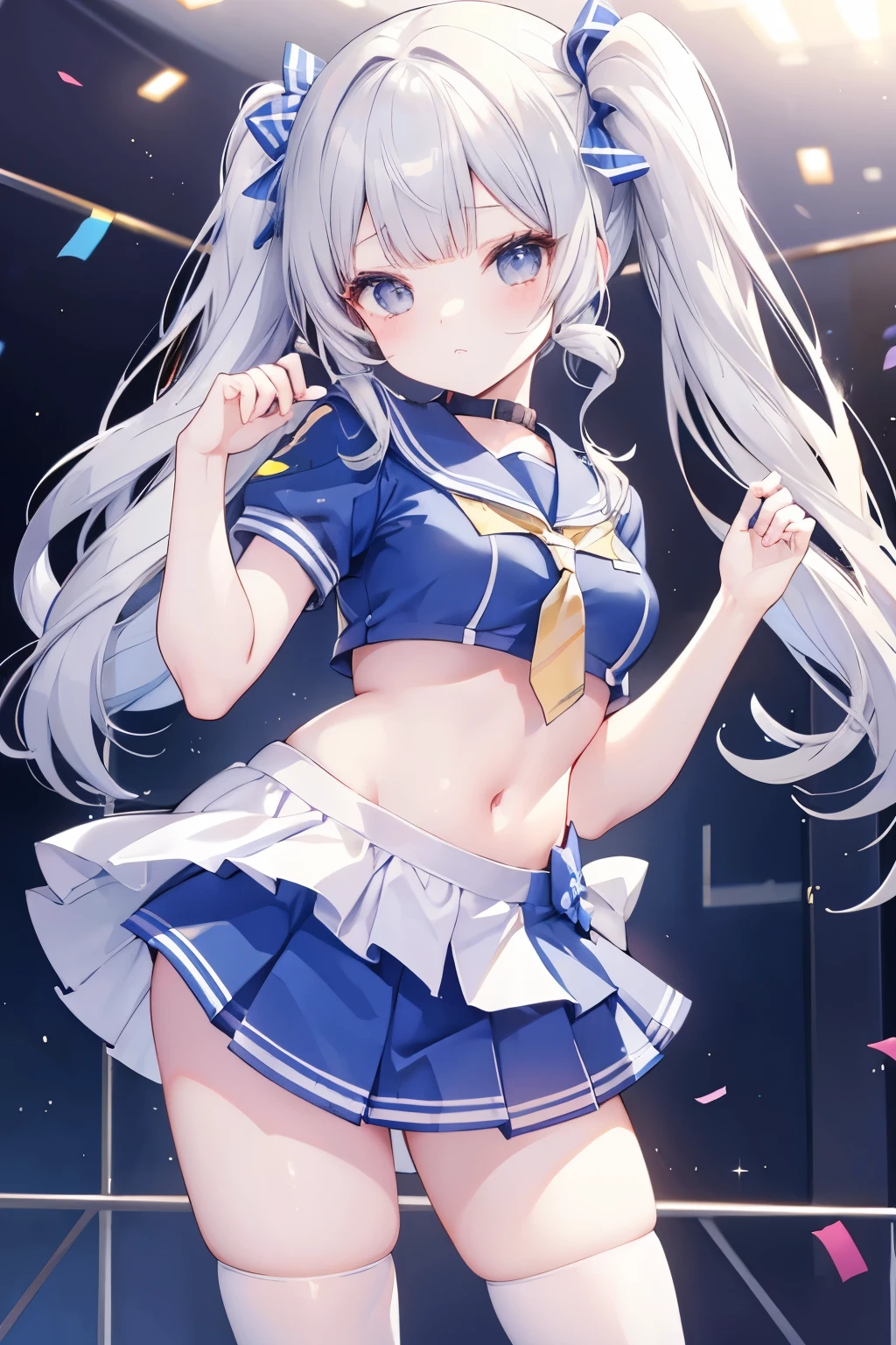 masterpiece, best quality, ultra detailed, 1 girl, show panties, micro skirt, dynamic pose,