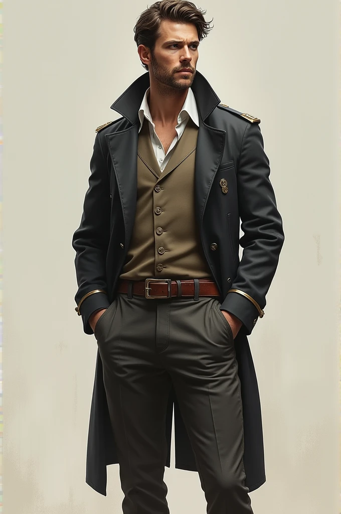 Man with clothes full body realistic 