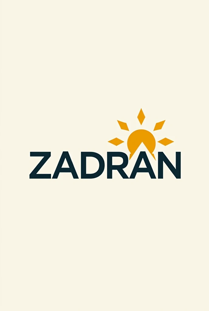 Designing a logo for photovoltaics requires simple lines that include the letters ZADRAN and convey the concept of solar energy