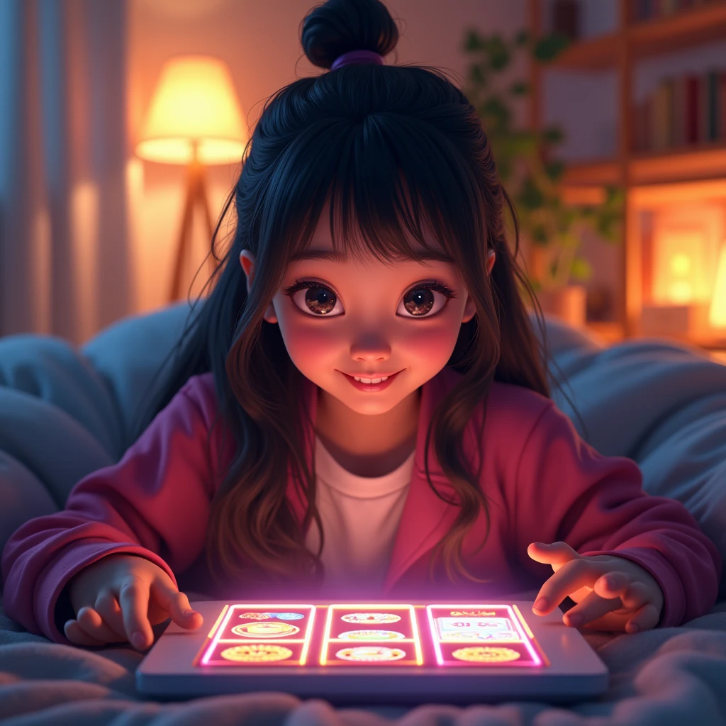 Asian Girl Cute Play Slot Gambling online