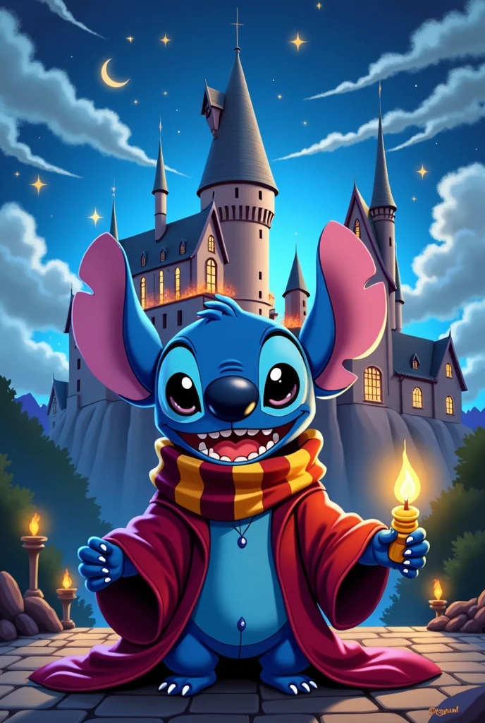 mismo fondo de stitch de harry potter pinterest