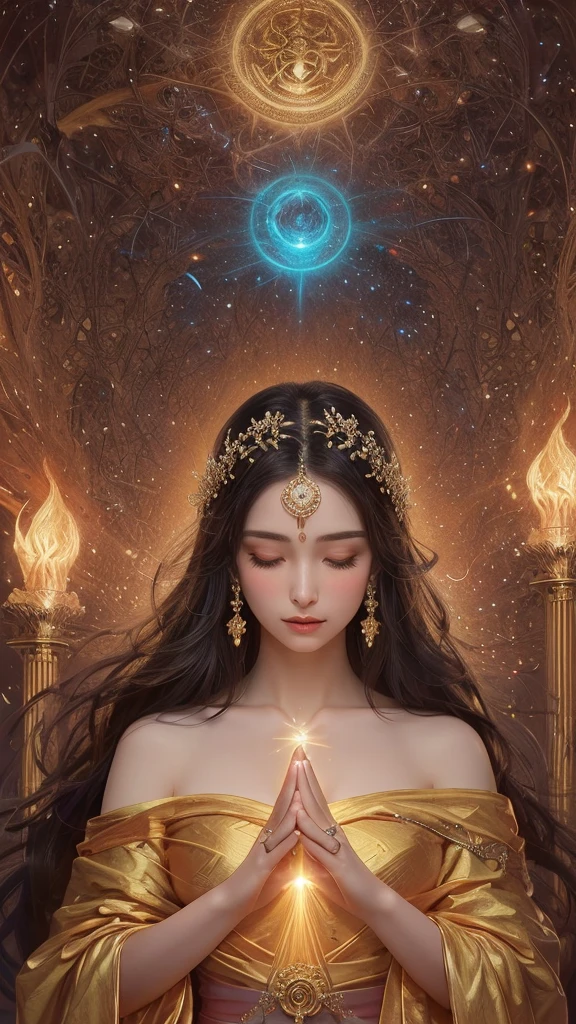 (best quality,8k,extremely detailed,masterpiece:1.2),(photorealistic:1.37),intricate,sacred,majestic,divine,golden light,sculpted details,traditional craftsmanship,ethereal beauty,serene environment,wisdom and enlightenment,harmonious colors,spiritual energy,tranquility and calmness,meticulously carved features,grand and magnificent,awe-inspiring presence,transcendent artistry,heavenly aura,holy sanctuary,glowing,reverential,regal pose,peaceful expression,spiritual elevation,transcendent experience,meditative atmosphere,unwavering faith,captivating allure,spiritual journey,divine revelation,luminous being,symbol of enlightenment,pure and sacred,heavenly grace,peaceful stillness,timeless beauty,cultural heritage,spiritual guidance,symbolic expression,ascetic refinement,timeless elegance,sublime devotion,realm of magic,spiritual awakening,white,fluffy,cute,adorable,pomeranian