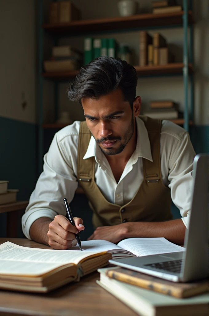 A man who despite many financial difficulties managed to succeed in his studies.