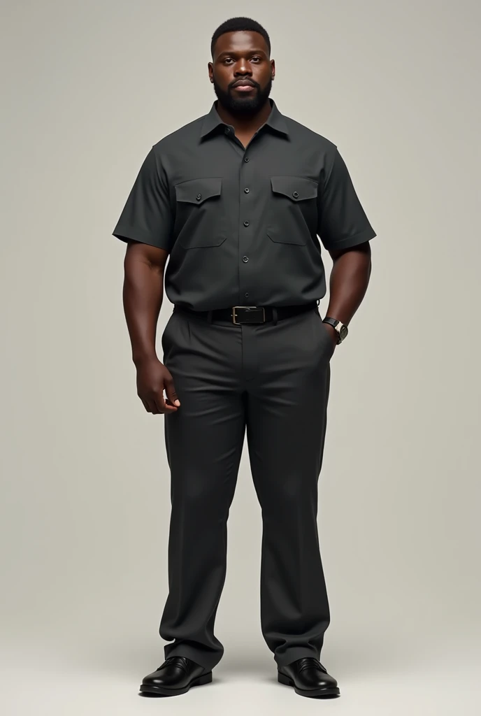 One only Black men with clothes full body realistic