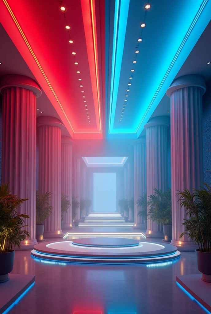 movie poster, which is trending in cg society, seni digital, without humans in it, television show, vertical wallpaper, background image that is graded between red and blue, white and gold, game show, promo photo, complementary show, channel, f2.2, crypto, twee, dua hang, photo set