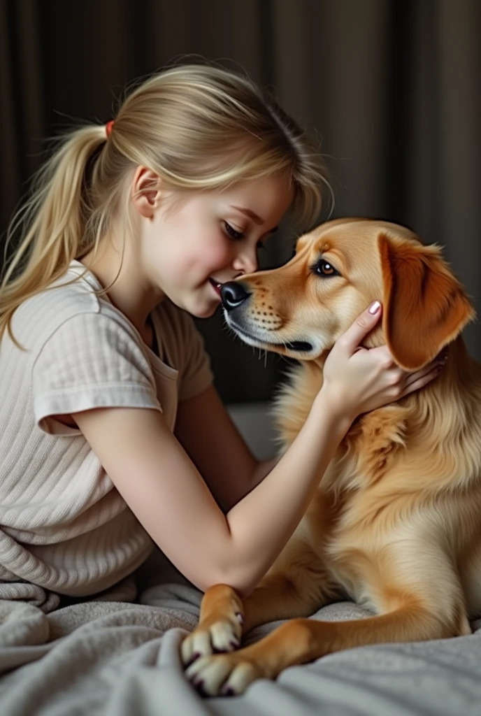 White  girl assfucked with her smalldog