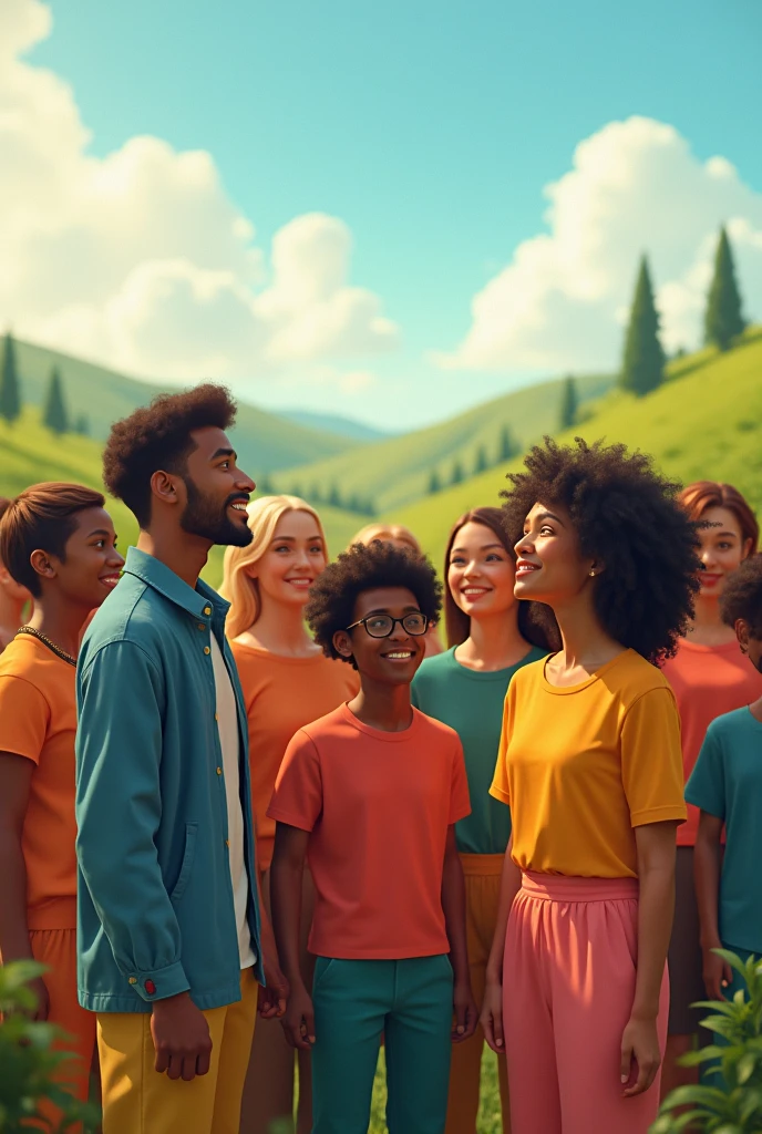 Create an image of unity in Diversity