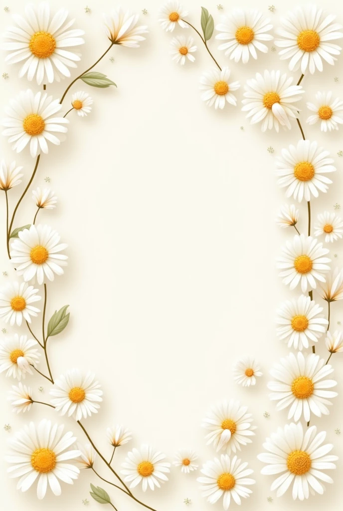 Daisy flower print aligned