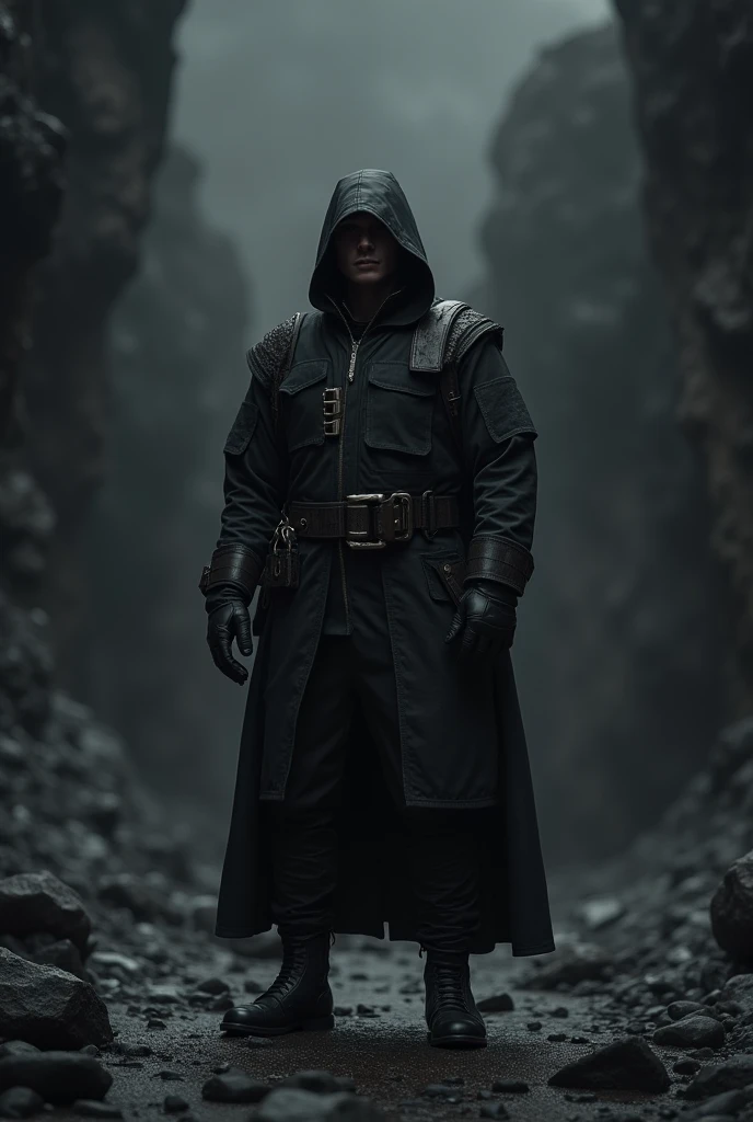 Only one person army with clothes full body realistic with Beautiful black ground realistic