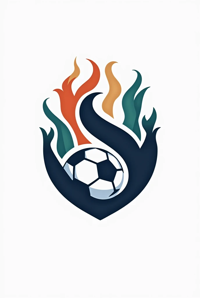 Logo of a football field, basketball, American football and tennis units
