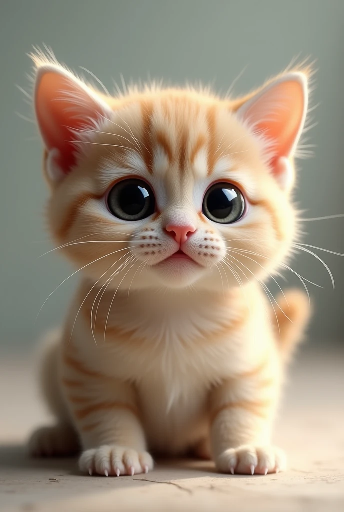 a 3D Side-by-side photo of a cat for viewing with cross eyes