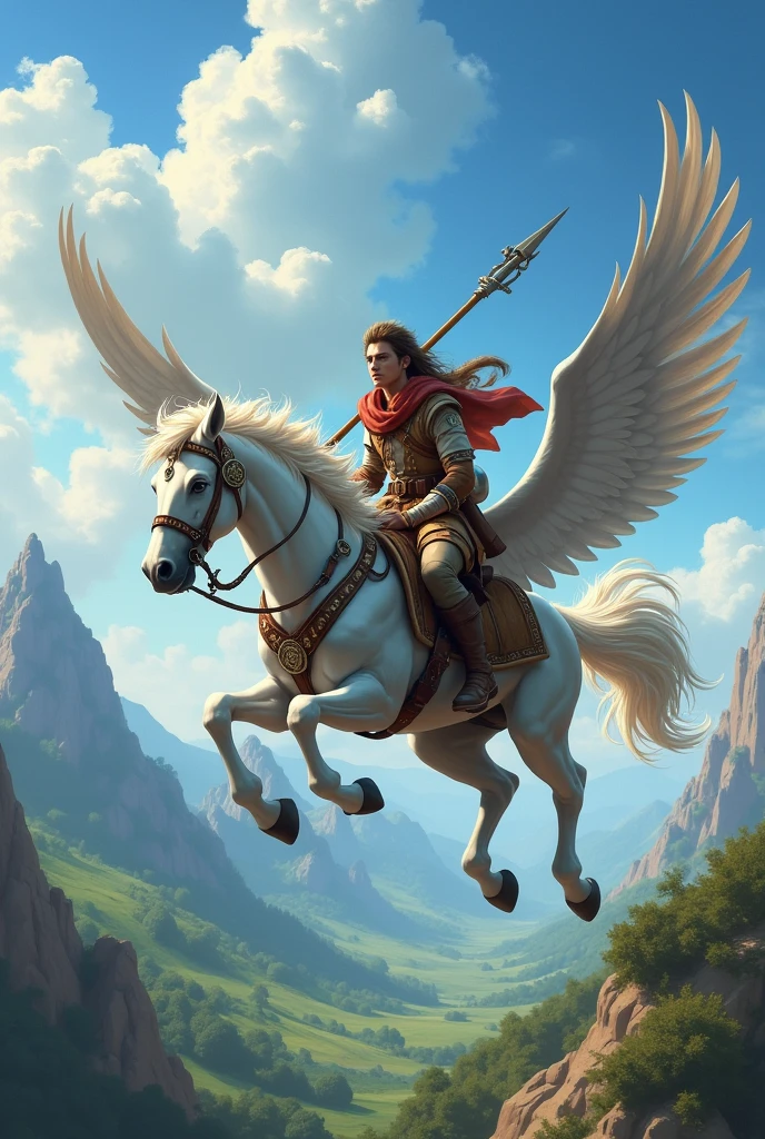 Pathfinder riding a pegasus