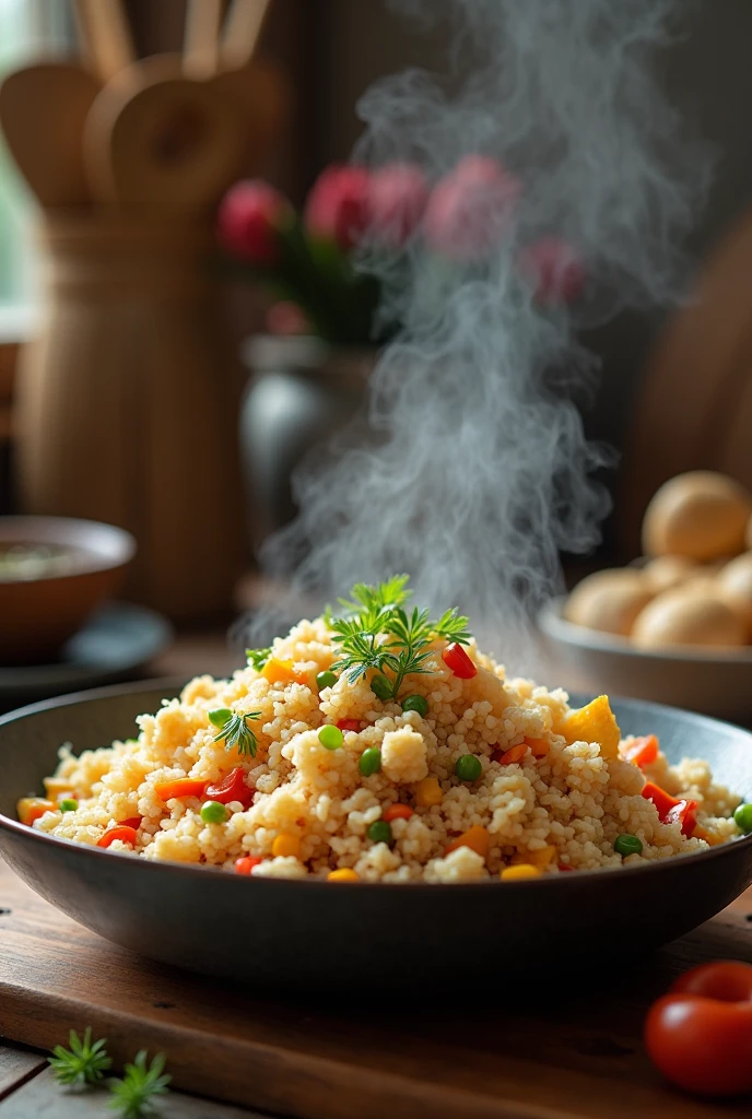 Fried rice photograph one's home Home cooking