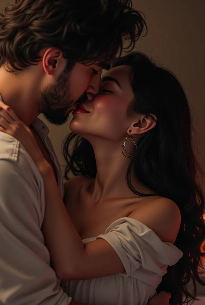 Kriti neck kiss