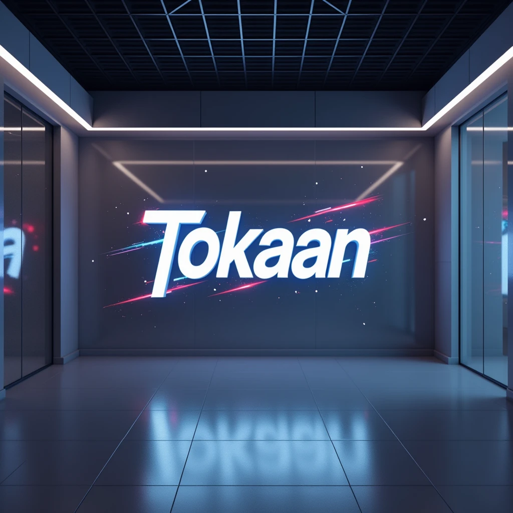Make me a streamer background with Tokaan written on the wall