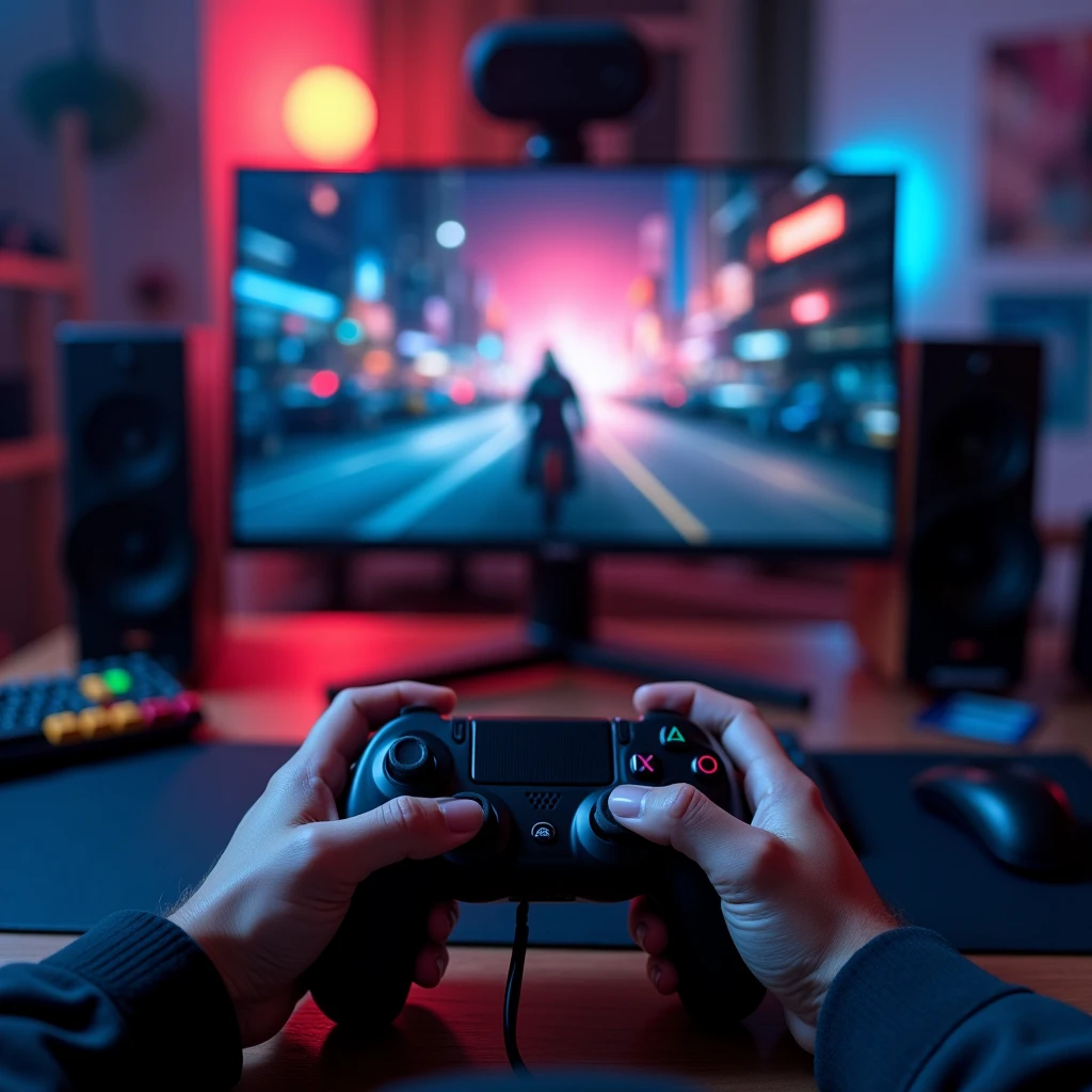 POV webcam studio gaming en 1920*1080