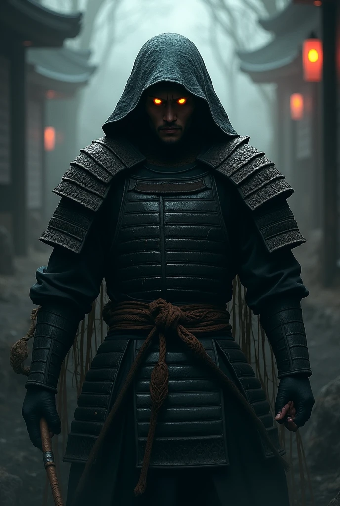 samurai yellow light eyes 