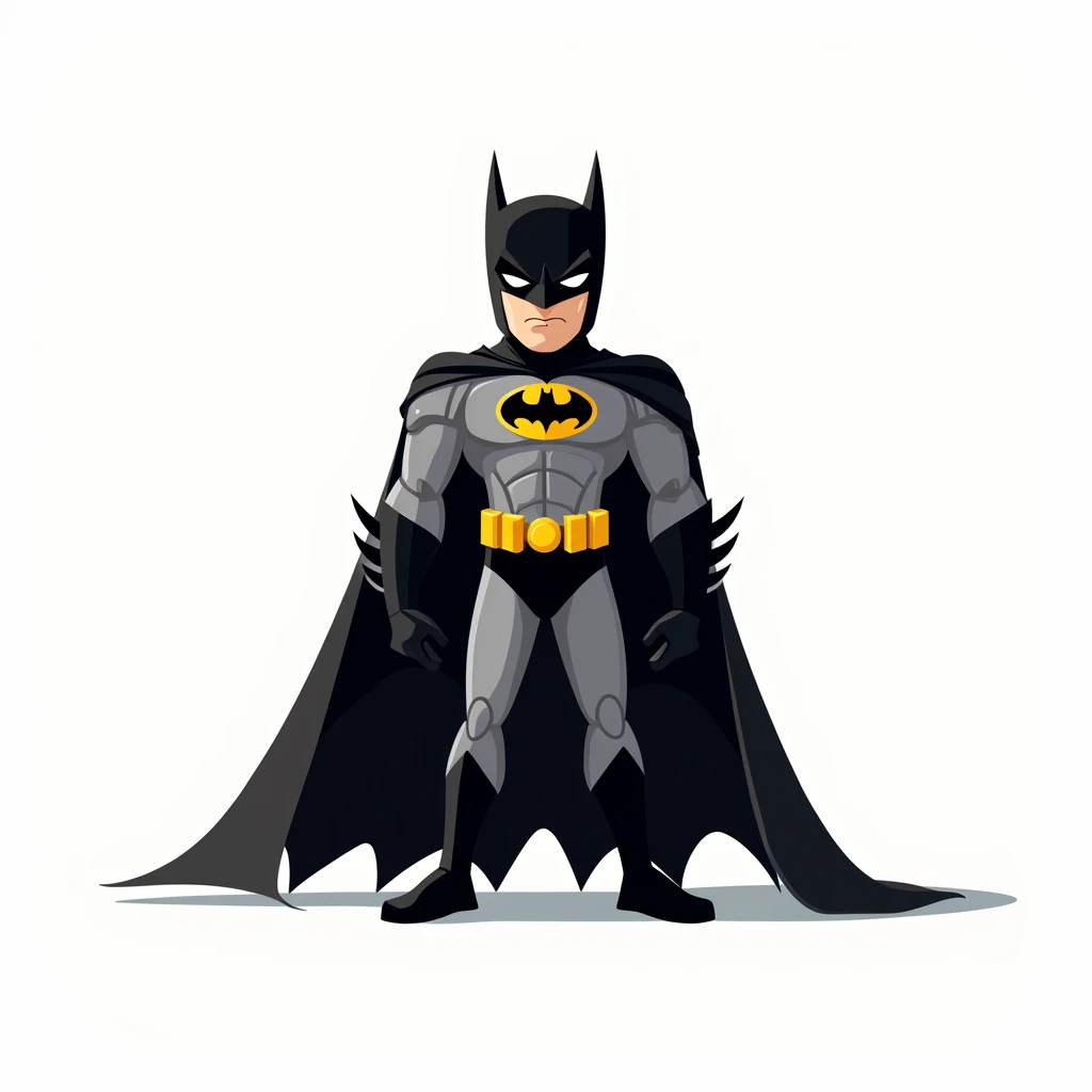 batman cartoon, white background