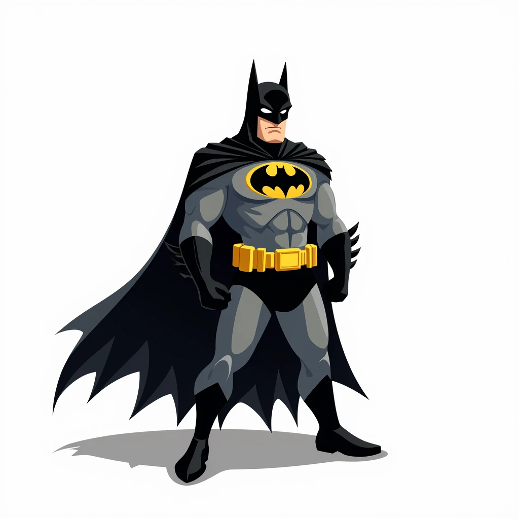 batman cartoon, white background